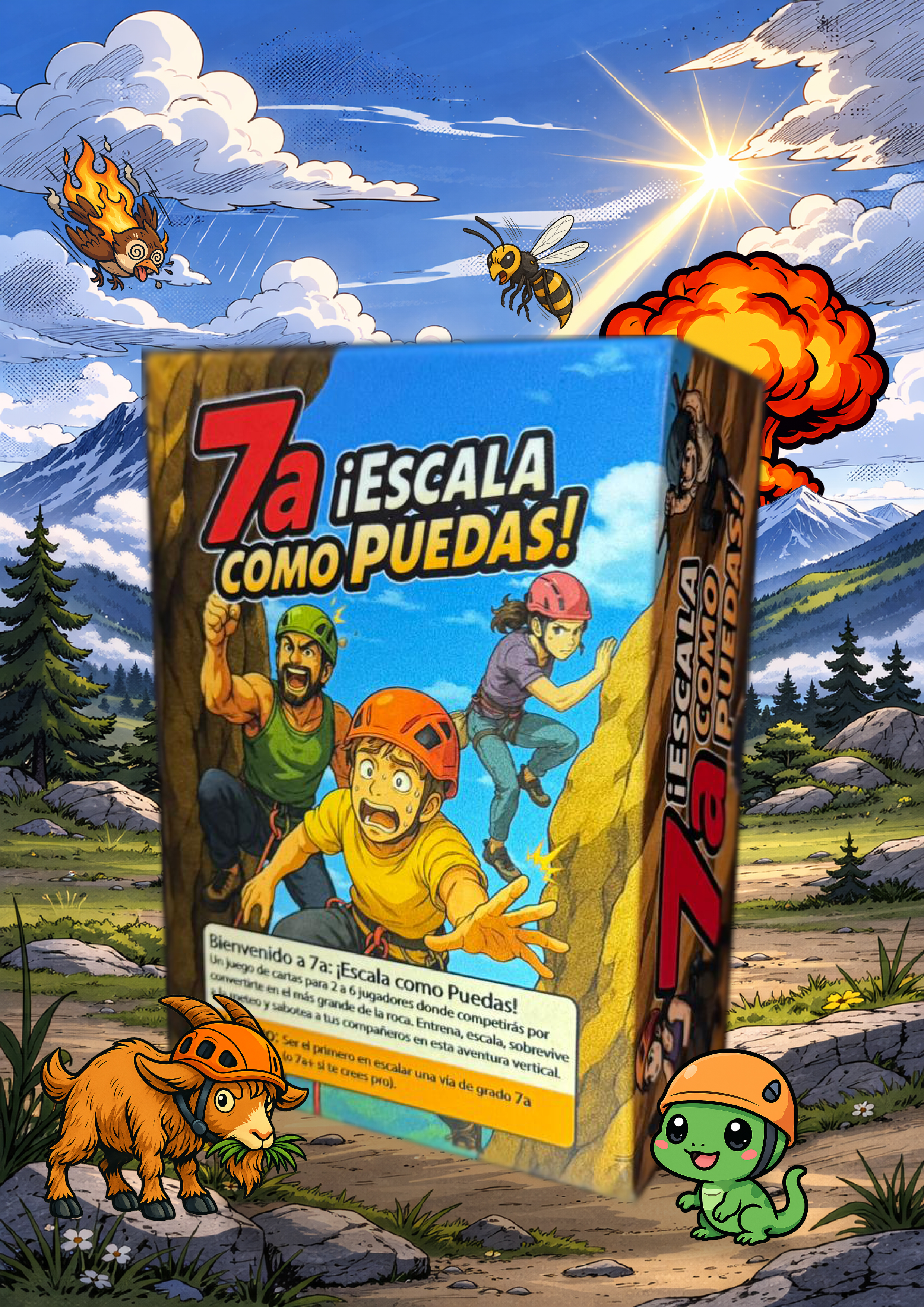 Componentes del juego 7a ¡Escala como puedas!